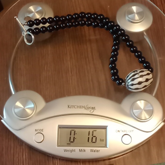 Sterling Silver Onyx Necklace #821 - Picture 6 of 6